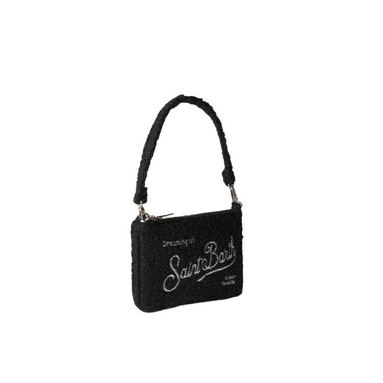 MC2 SAINT BARTH Parisienne Tweed Mini crna ženska torba