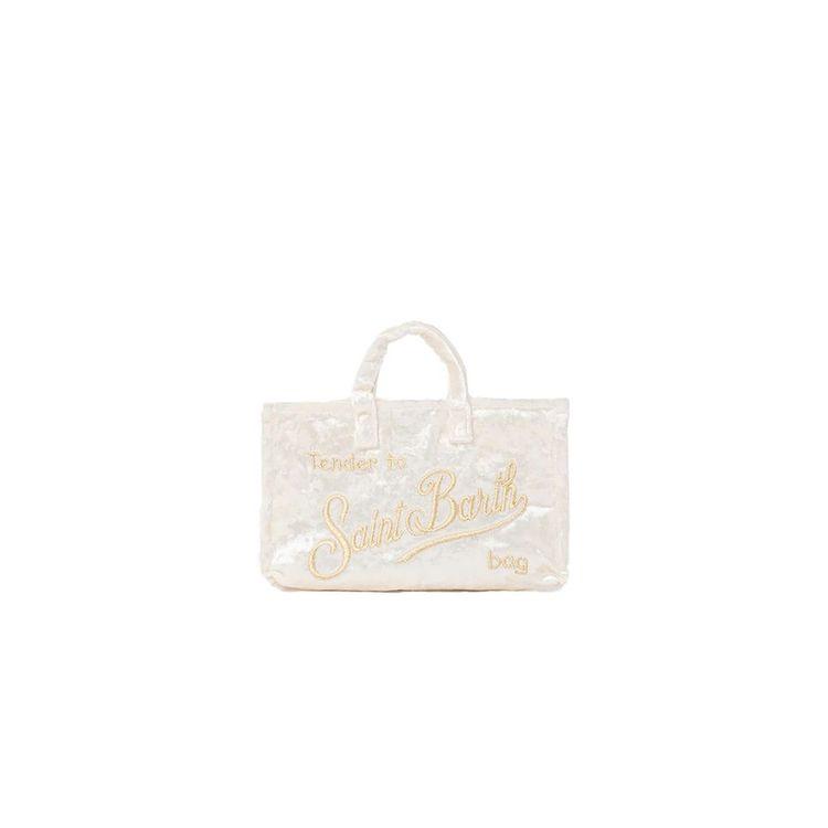MC2 SAINT BARTH Phone Bag bijela plišana ženska torba