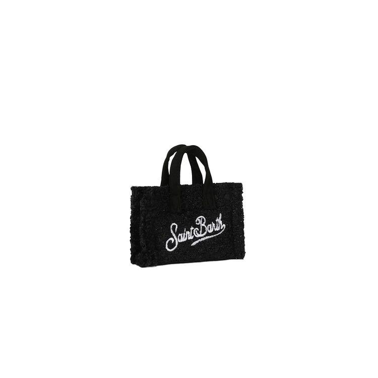MC2 SAINT BARTH Phone Bag crna plišana ženska torba