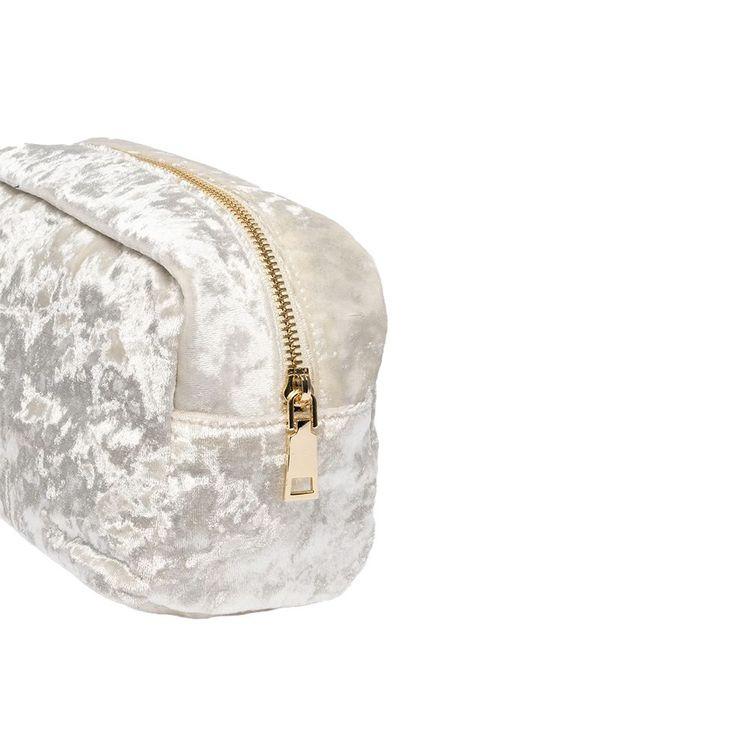 MC2 SAINT BARTH Soft Pouch bijeli plišani ženski neseser