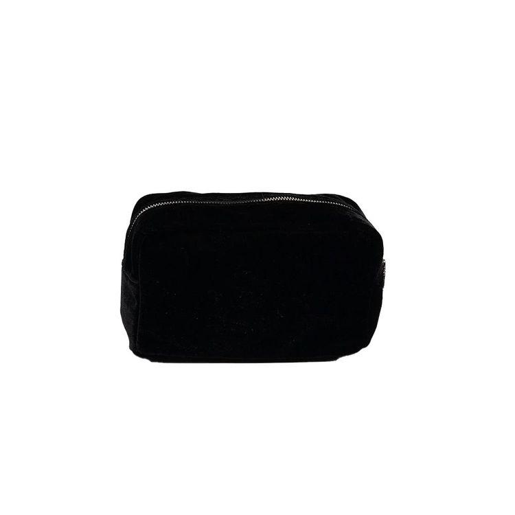 MC2 SAINT BARTH Soft Pouch crni plišani ženski neseser