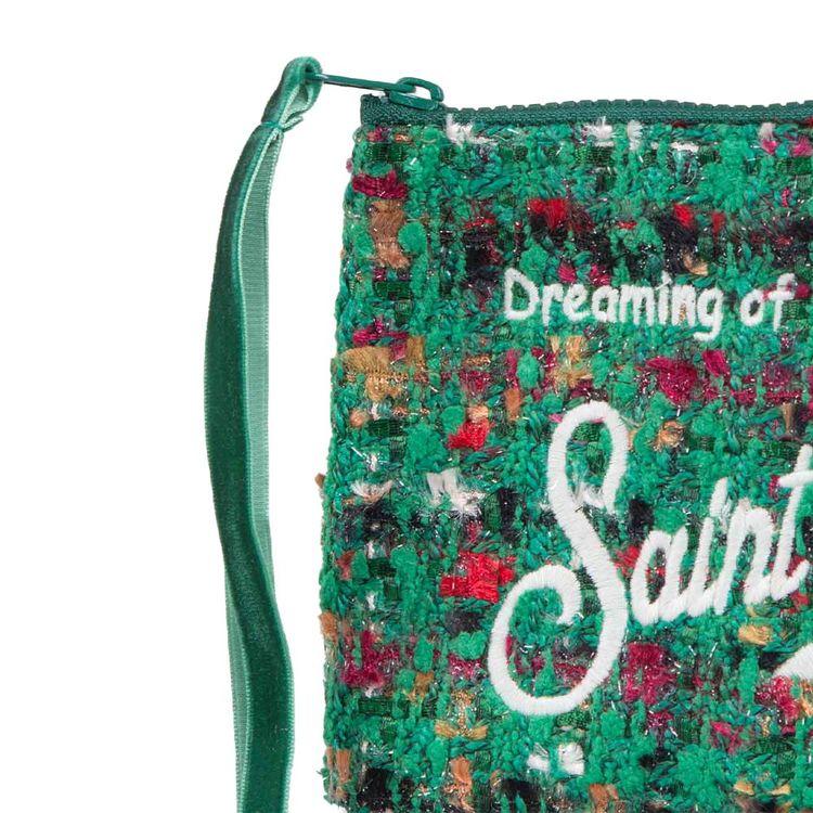 MC2 SAINT BARTH Aline zeleni tweed ženski neseser