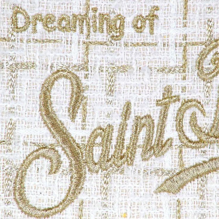 MC2 SAINT BARTH Aline Tweed bijeli ženski neseser