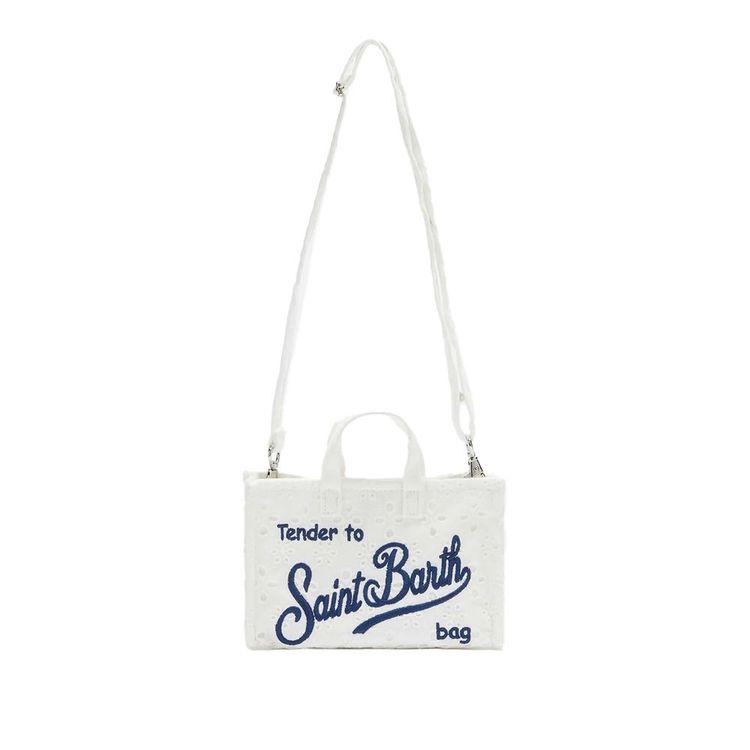 MC2 SAINT BARTH Phone Bag bijela vezena ženska torba