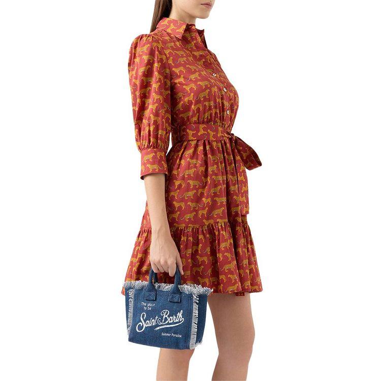 MC2 SAINT BARTH Vanity Mini tamni denim ženska torba