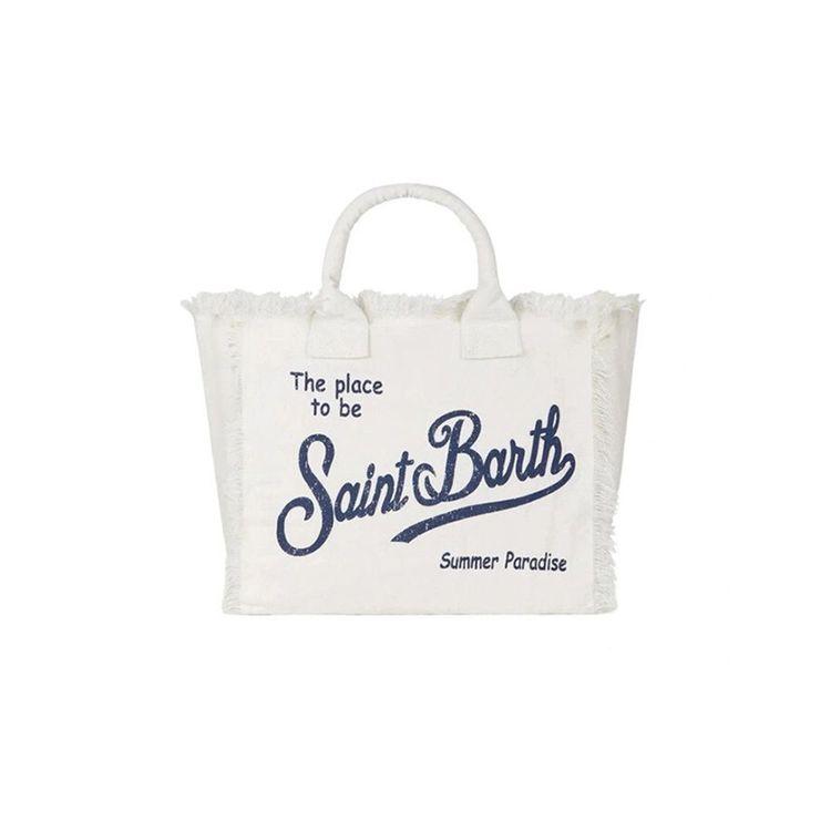 MC2 SAINT BARTH Vanity mliječno bijela lanena ženska torba