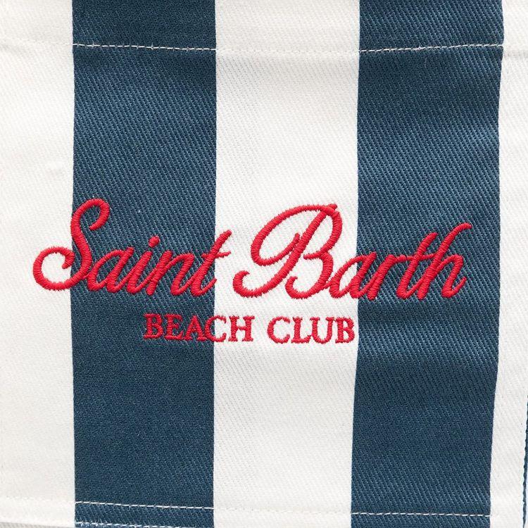 MC2 SAINT BARTH Beachclub plavo-bijeli muški ruksak za plažu