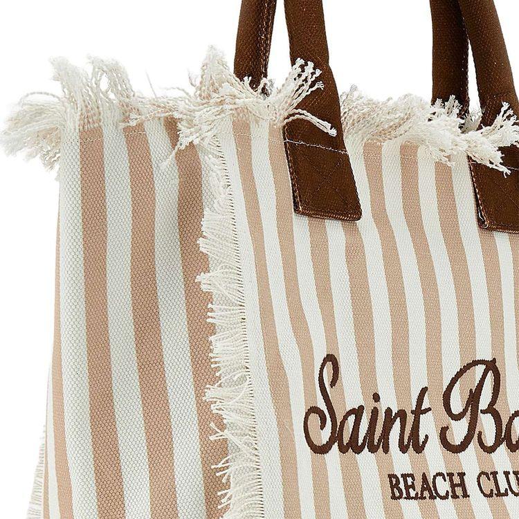 MC2 SAINT BARTH Vanity Beach Club braon-bijela ženska torba