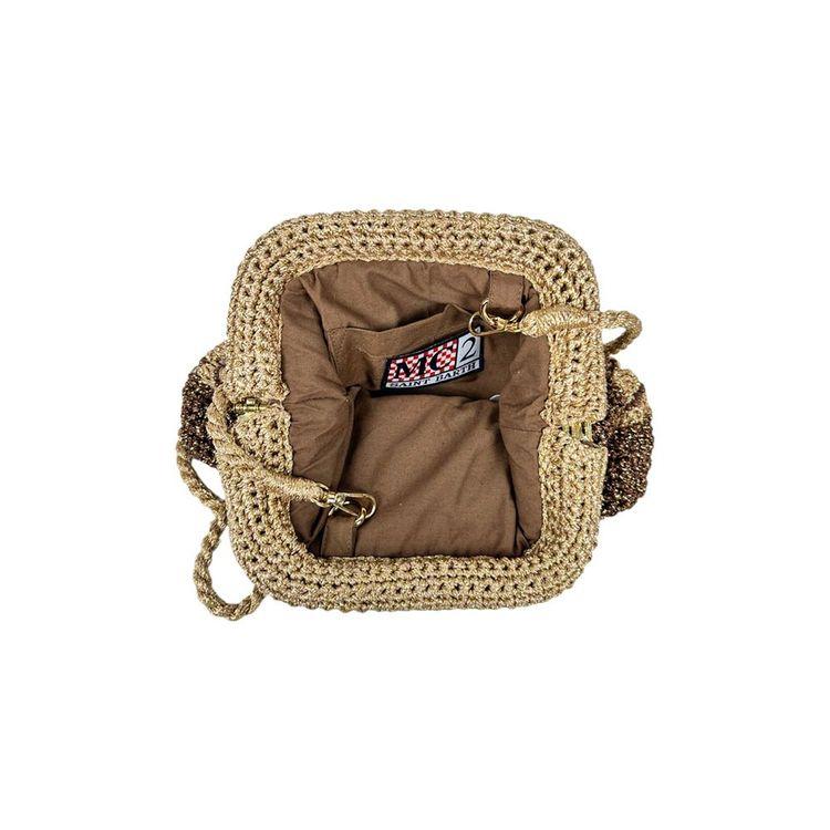 MC2 SAINT BARTH Crochet Pouch braon heklana ženska torbica
