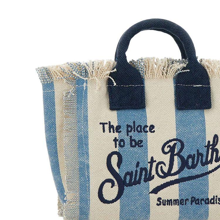 MC2 SAINT BARTH Vanity Mini plavo-bež ženska torba