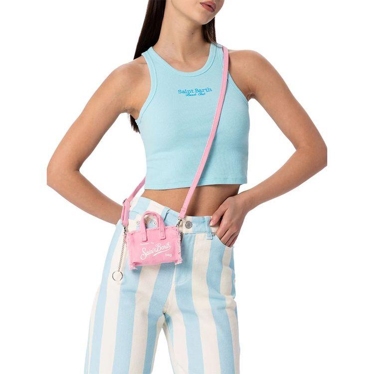 MC2 SAINT BARTH Key Bag roza lanena ženska torbica