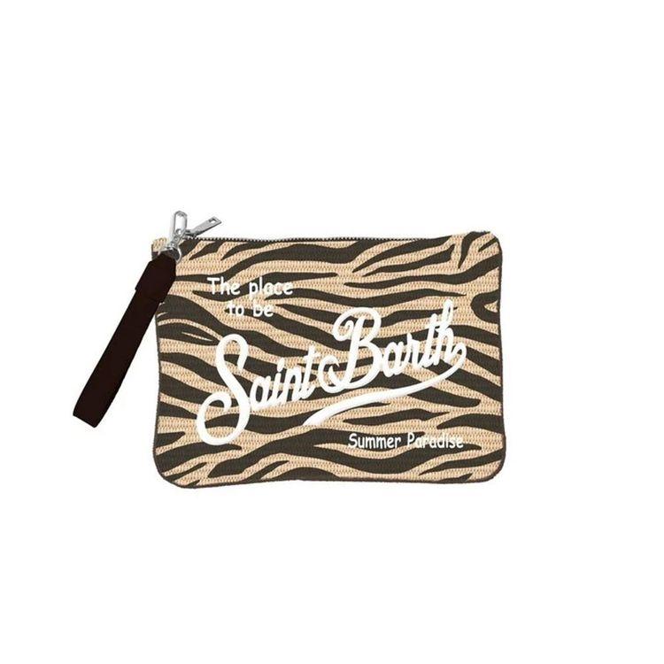 MC2 SAINT BARTH Parisienne Zebra bež ženska tašna