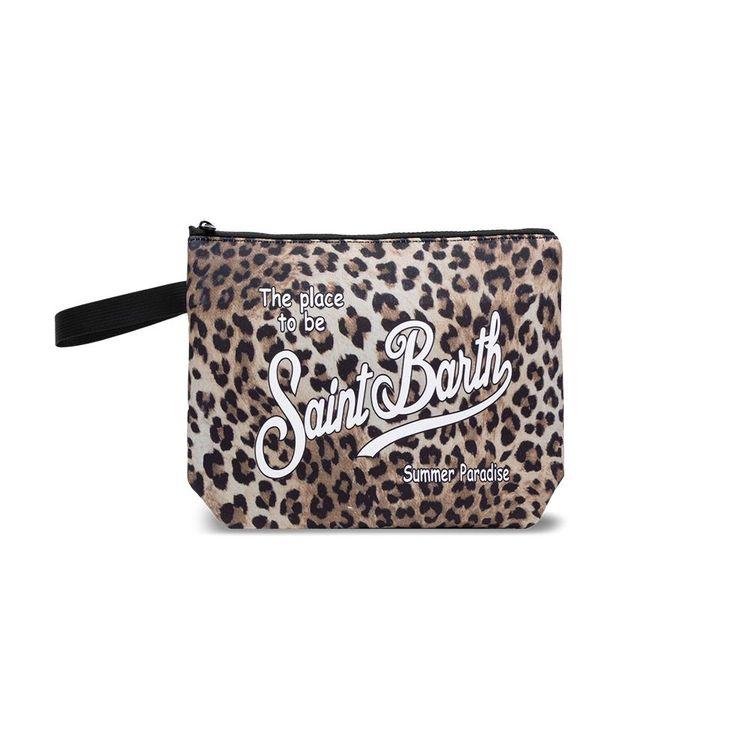 MC2 SAINT BARTH Aline L Leopard bež neseser
