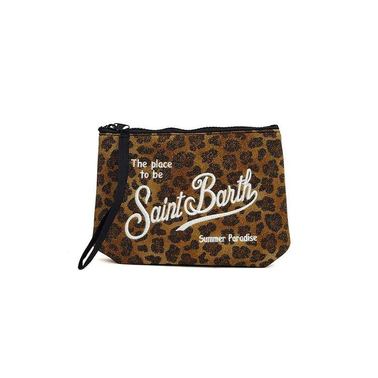MC2 SAINT BARTH Aline Leopard braon neseser