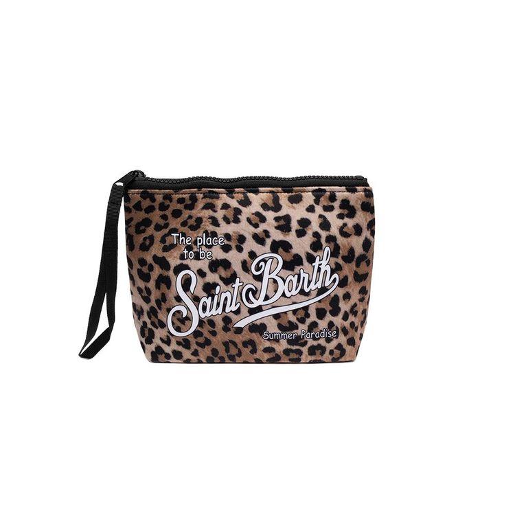 MC2 SAINT BARTH Aline Leopard bež neseser