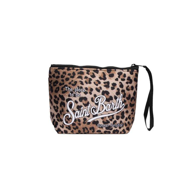 MC2 SAINT BARTH Aline Leopard bež neseser