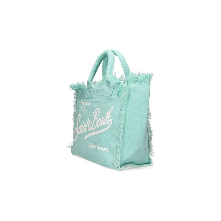 MC2 SAINT BARTH Vanity mint zelena lanena ženska torba
