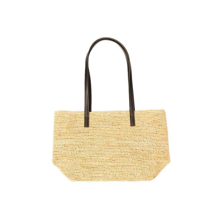 MC2 SAINT BARTH Raffia Midi bež ženska torba