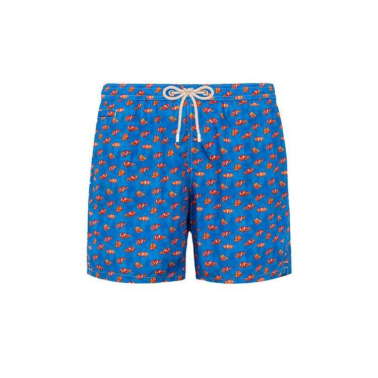 MC2 SAINT BARTH indigo plavi muški šorts sa clownfish paternom