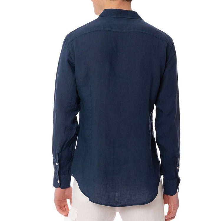 MC2 SAINT BARTH teget lanena muška košulja