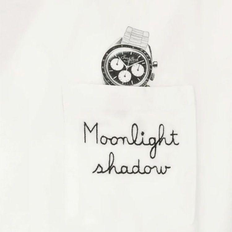 MC2 SAINT BARTH bijela muška majica sa natpisom Moonlight Shadow