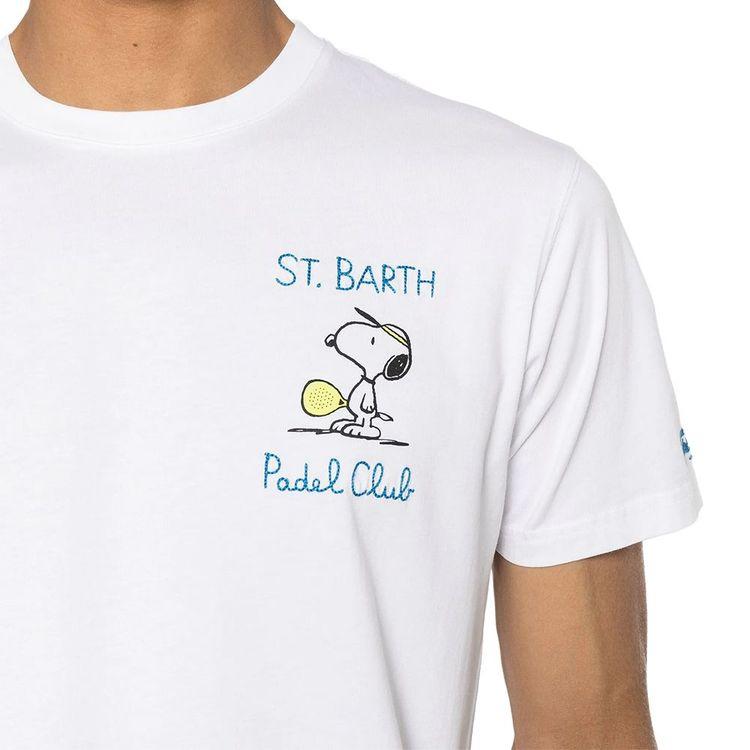 MC2 SAINT BARTH Snoopy Padel Club bijela muška majica