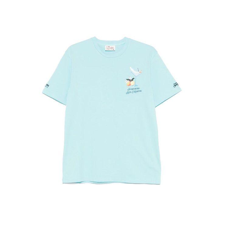 MC2 SAINT BARTH mint muška majica sa "Portofino Bay Martini" printom