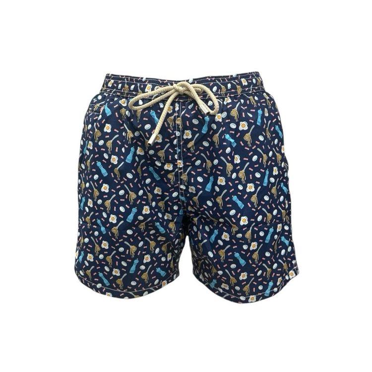 MC2 SAINT BARTH Lighting Micro teget muški šorts sa carbonara printom