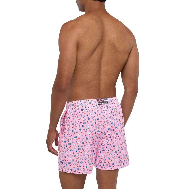 MC2 SAINT BARTH Lightweight roze muški šorts sa „Doctor Job“ printom
