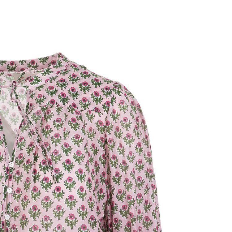 MC2 SAINT BARTH roza ženska bluza sa cvjetnim paternom