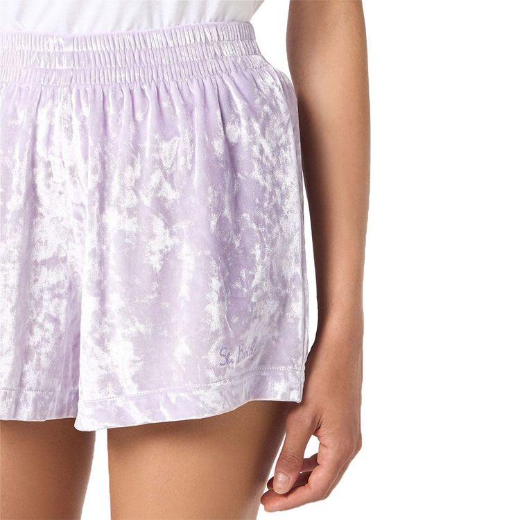 MC2 SAINT BARTH lila ženski plišani šorts