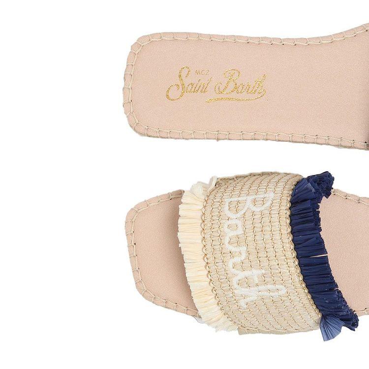 MC2 SAINT BARTH teget-bež ženska papuče sa resama