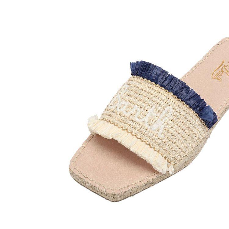 MC2 SAINT BARTH teget-bež ženska papuče sa resama