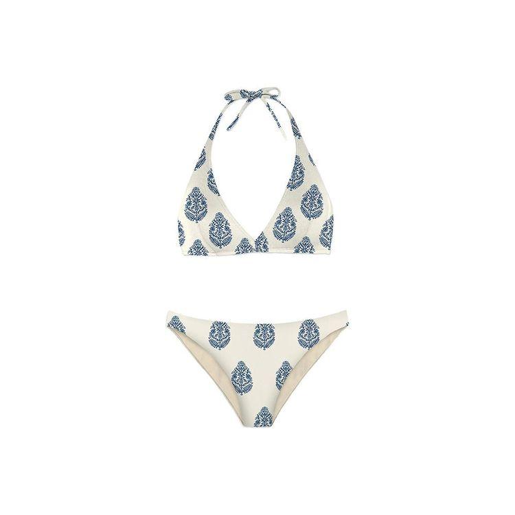 MC2 SAINT BARTH plavo-bijeli bikini sa paisley printom