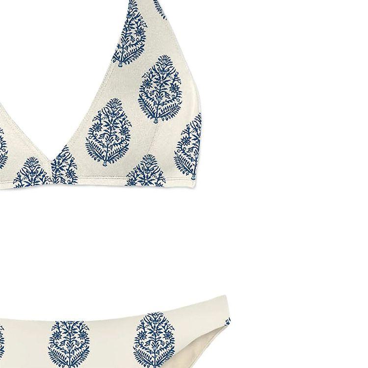 MC2 SAINT BARTH plavo-bijeli bikini sa paisley printom
