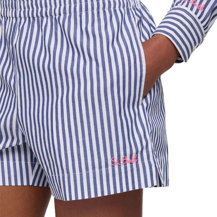 MC2 SAINT BARTH teget prugasti ženski šorts