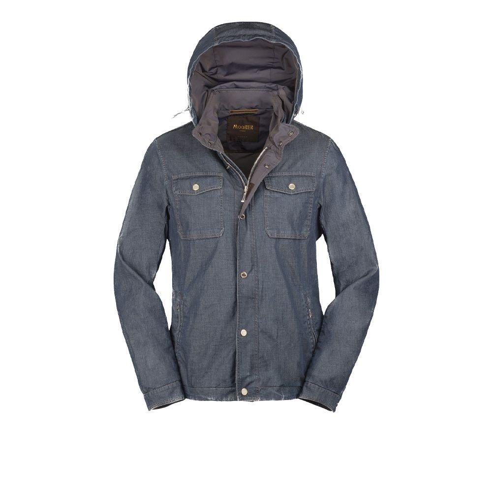 MOORER denim muška jakna sa kapuljačom