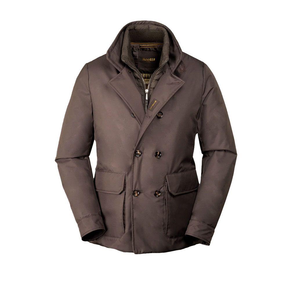 MOORER Bas Turandot braon muška jakna sa duplim kopčanjem