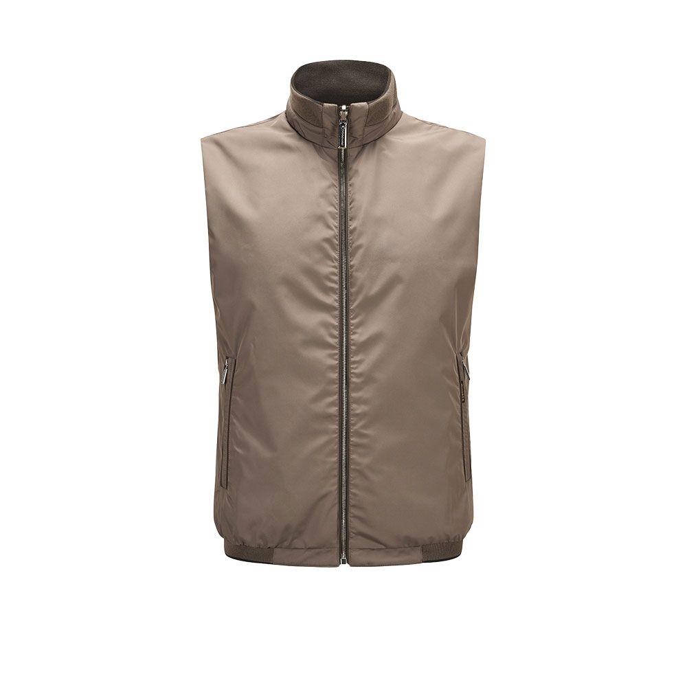 MOORER FIORESI-WK braon muški prsluk sa dva lica