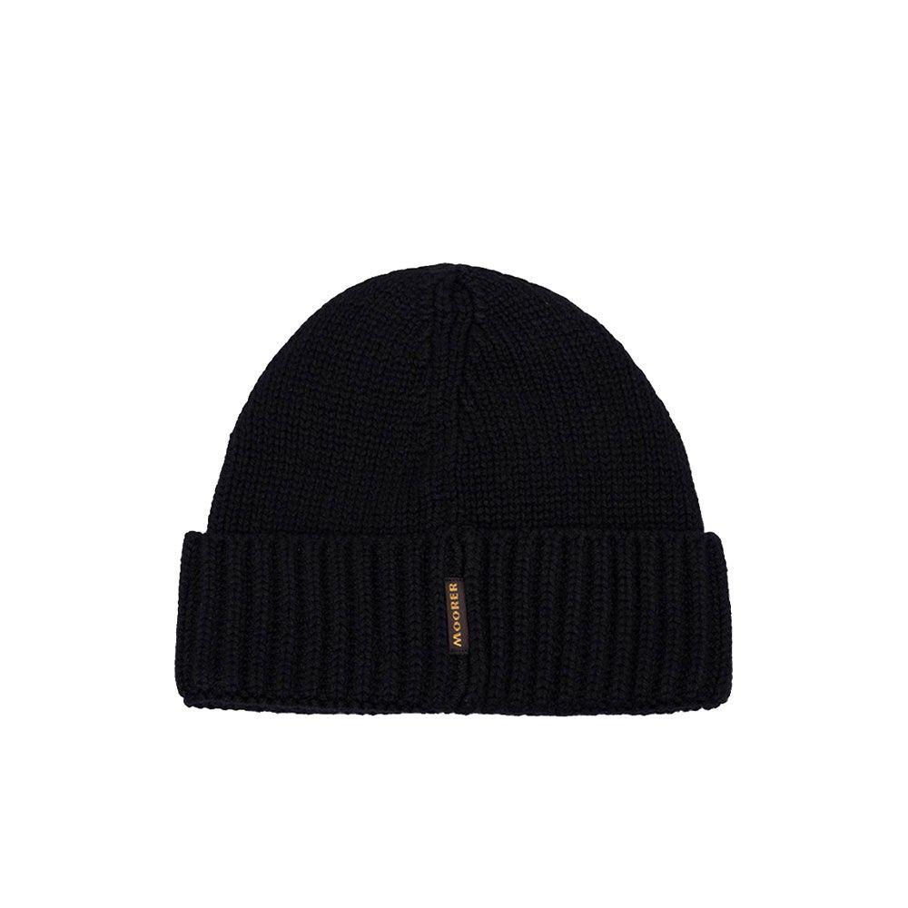 MOORER crna ženska pletena kapa