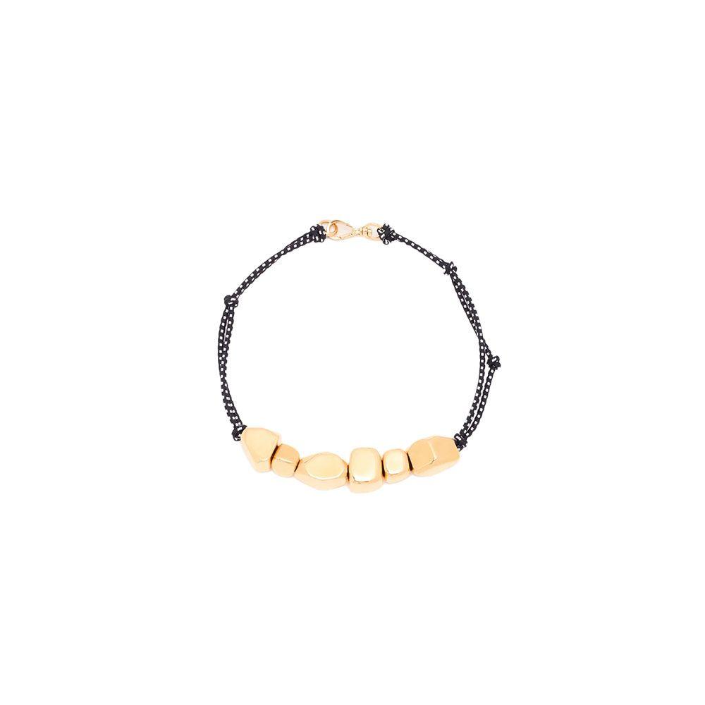 PLAN C teget ženska ogrlica sa zlatnim kamenčićima