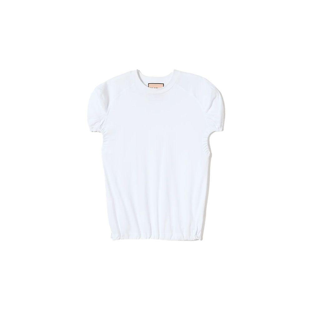 PLAN C bijela ženska majica sa puf rukavima