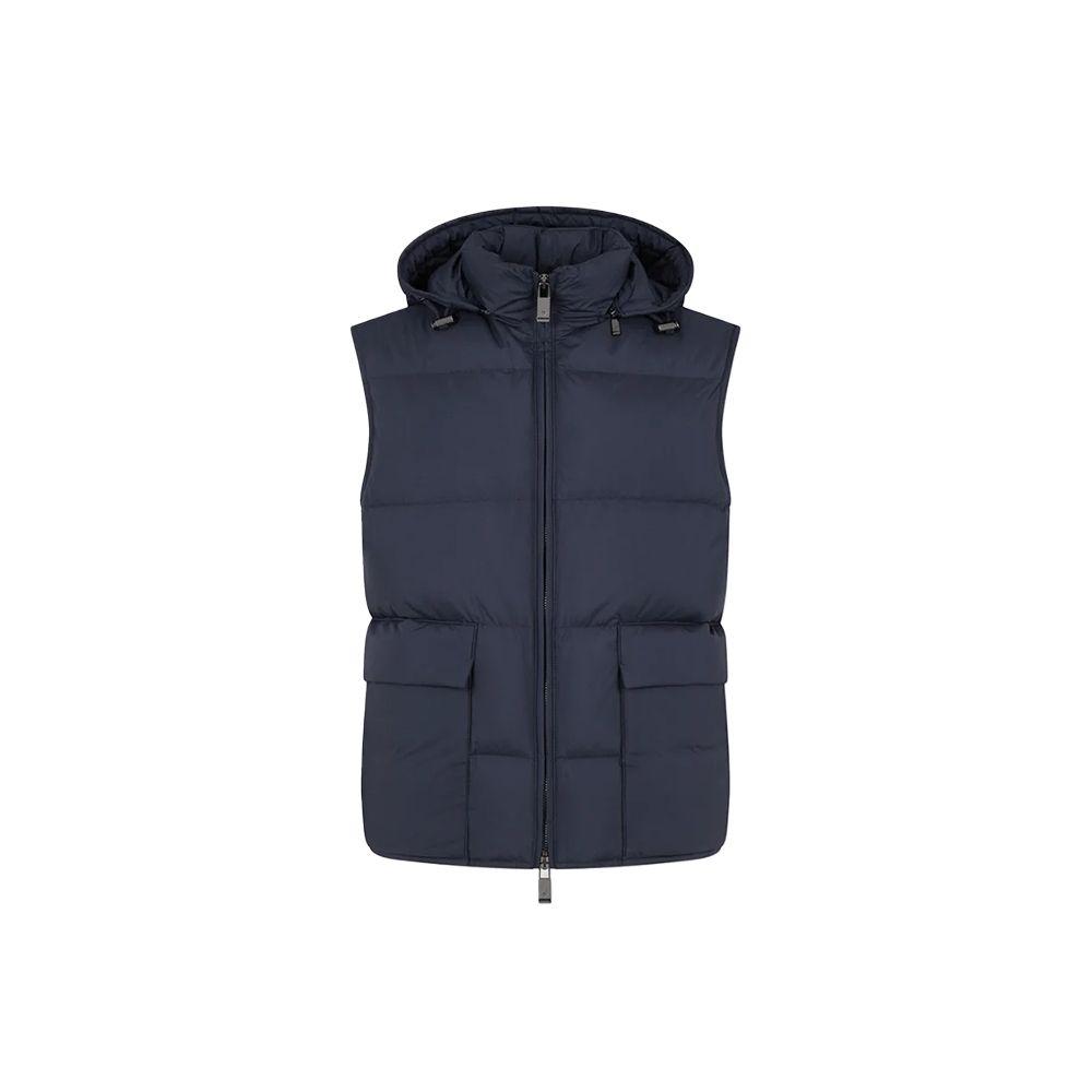 PAL ZILERI teget muški prsluk sa kapuljačom