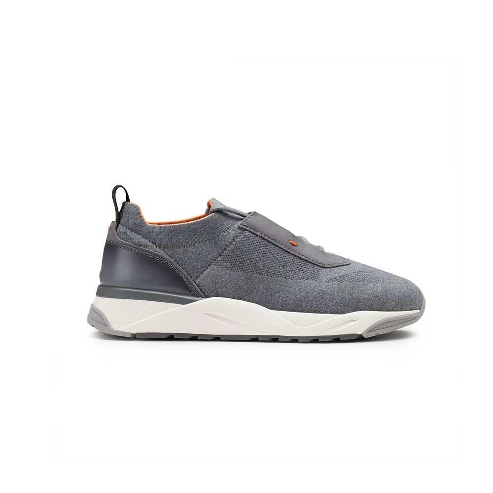 SANTONI sive muške patike od tkanine sa kožnim detaljima Product information