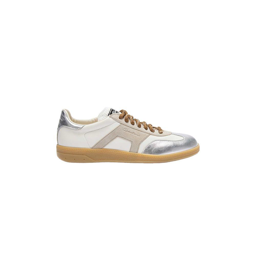 SANTONI Double Buckle Oly bijele ženske patike 