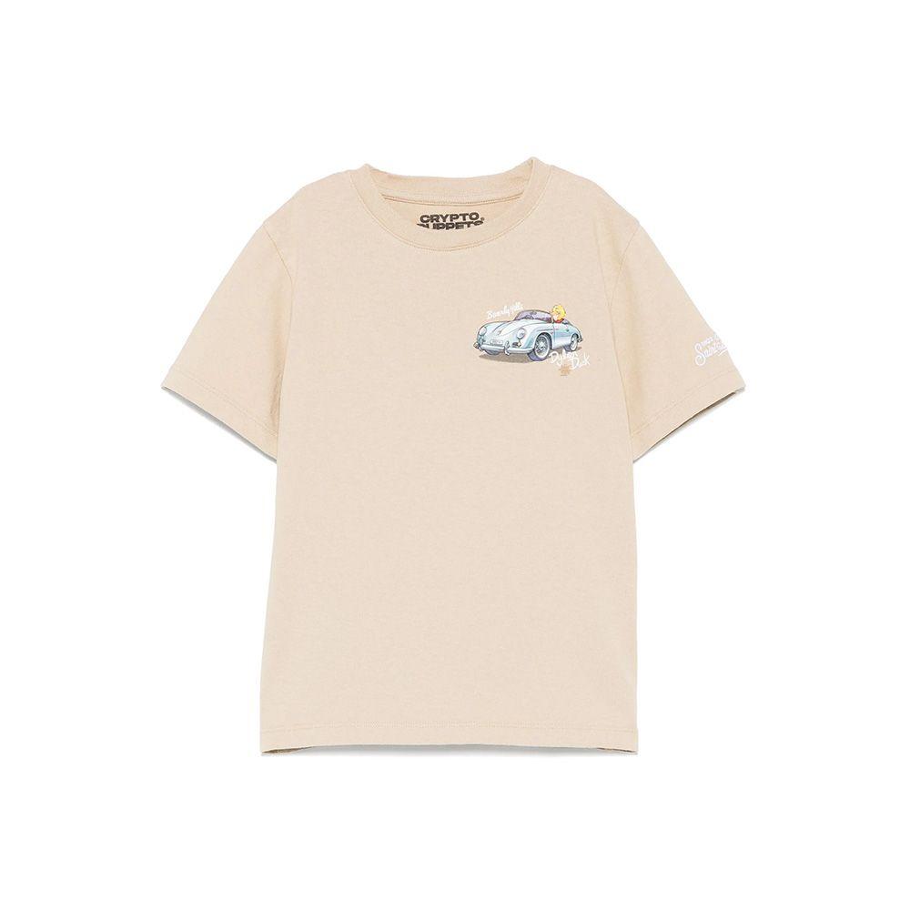 MC2 SAINT BARTH Crypto Puppetes' tamno bež dječija majica