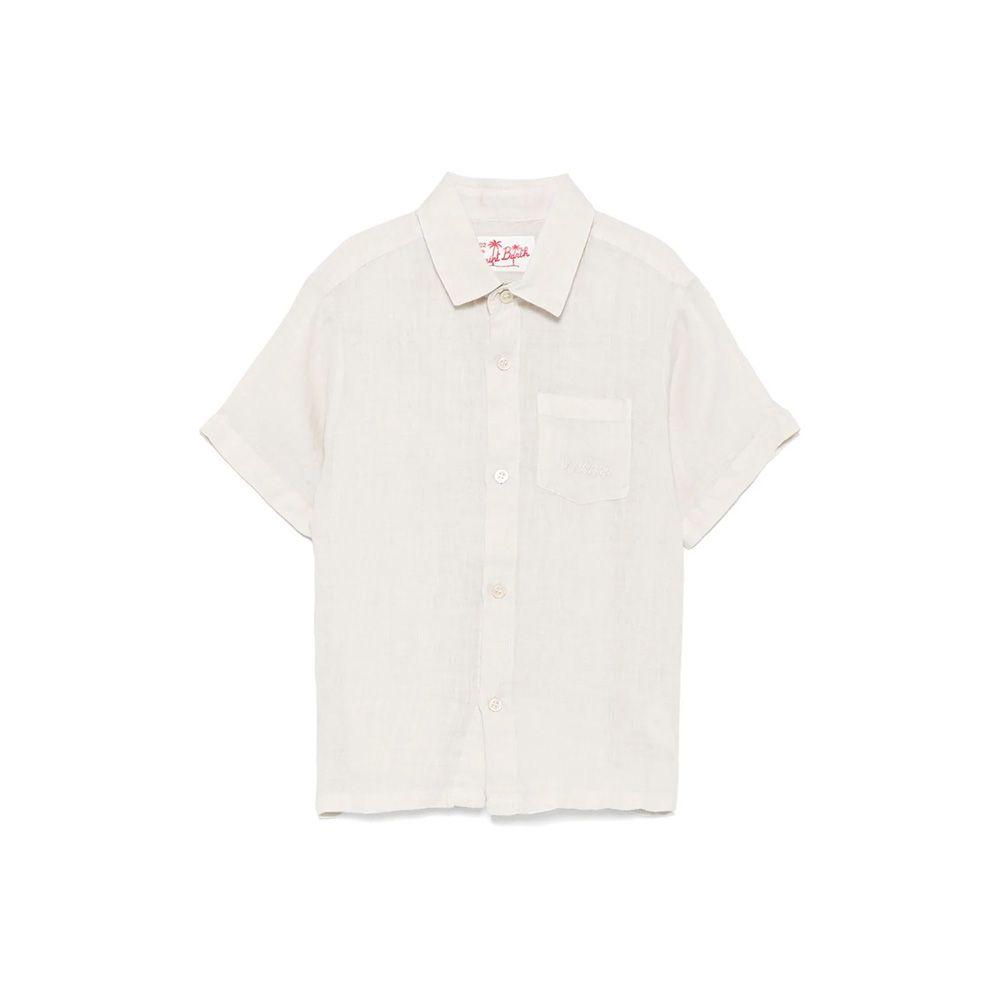 MC2 SAINT BARTH bijela dječija lanena košulja