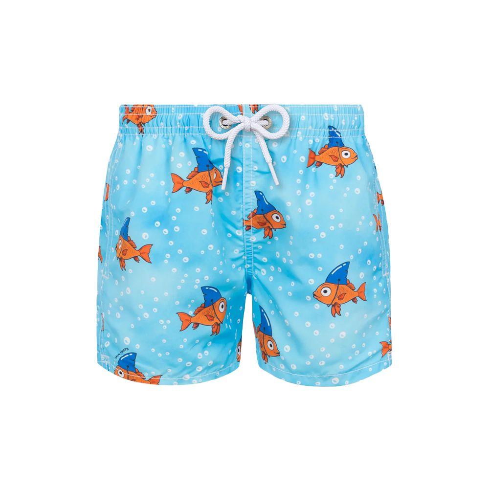 MC2 SAINT BARTH Fake Shark plavi dječiji šorts