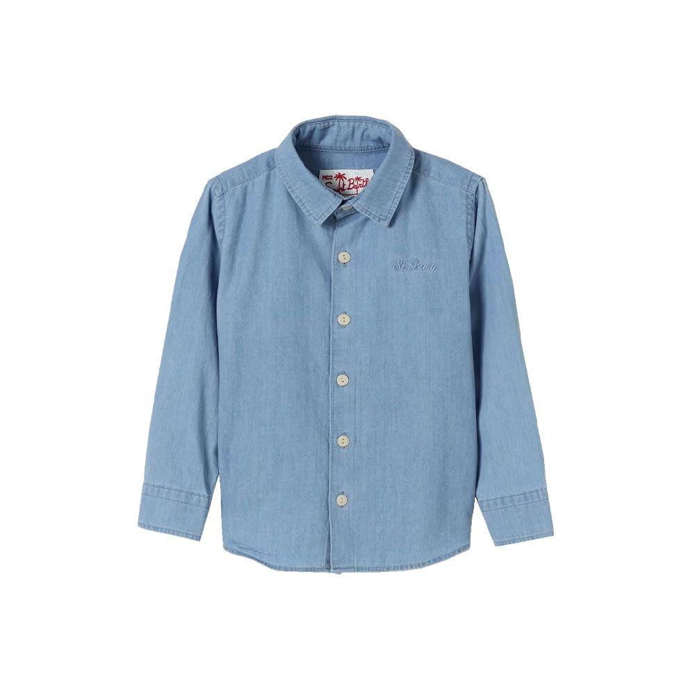 MC2 SAINT BARTH svijetli denim dječija muška košulja