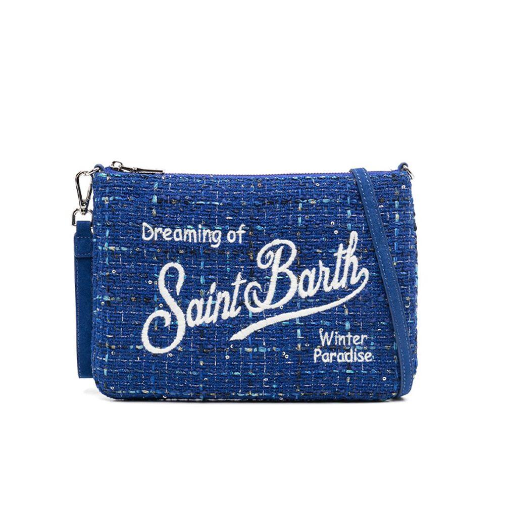 MC2 SAINT BARTH Parisienne Tweed plava ženska torba